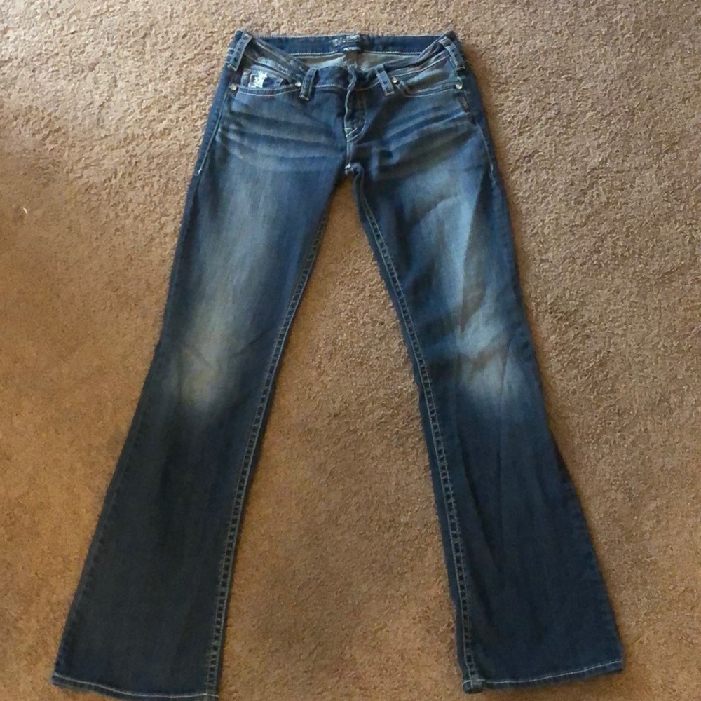 Silver jeans worn once